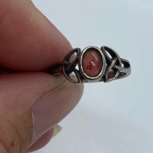 BOGO50 Sterling silver garnet ring